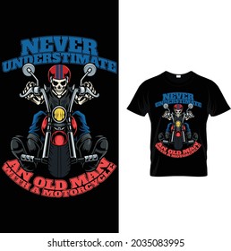 BIKER T SHIRT DESIGN TEMPLATE