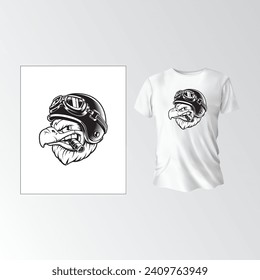 Biker T-Shirt vector design template