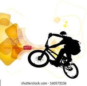 Biker. Vector illustration