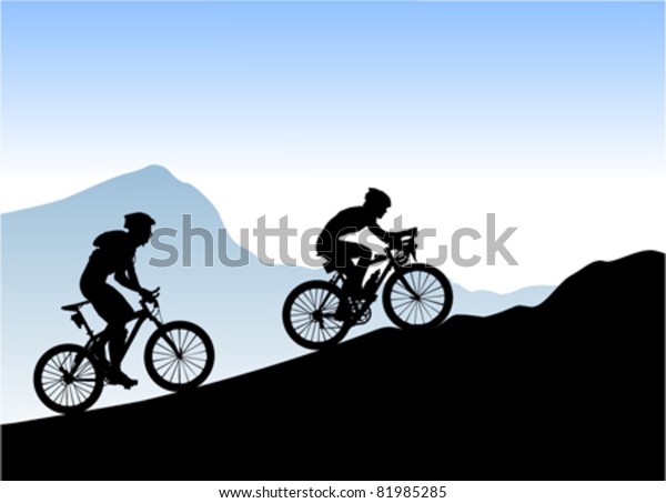 Bikers Stock Vector (Royalty Free) 81985285