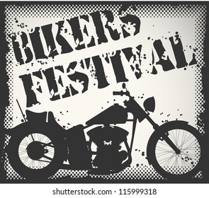 Bikers festival stamp
