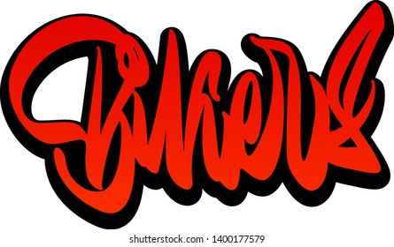 Bikers hand drawn vector lettering design. Design for t shirt printing