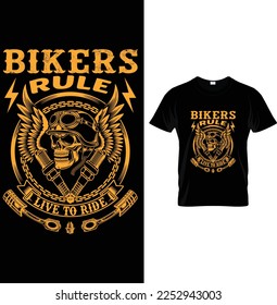 bikers rule live to ride