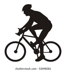 Biker's silhouette