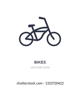 bikes icon on white background. Simple element illustration from Transport concept. bikes sign icon symbol design.