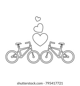 bikes with love hearts