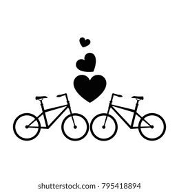 bikes with love hearts