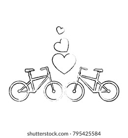 bikes with love hearts