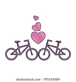 bikes with love hearts