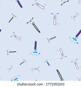 Bikes scattered on gray background simple quiet seamless repeat vector pattern surface design