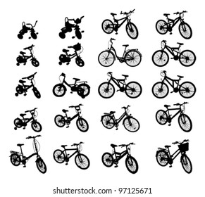 bikes silhouettes