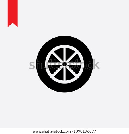 Bikewheel vector icon