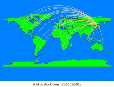 Bikin, Russia map - Concept map for Bikin, Russia on World map. Suitable for export concepts. File is suitable for digital editing and prints of all sizes.