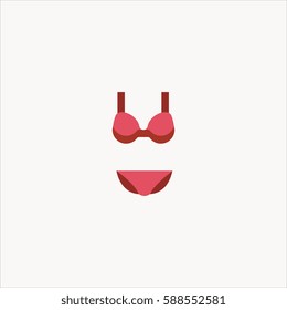 bikine icon flat design