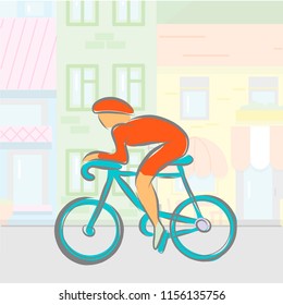 Biking hand drawn outline icons set for sport event or marathon or competition or triathlon team or cyclist club materials, check list, invitation, poster, banner, logo. Biker icon, sport tattoo