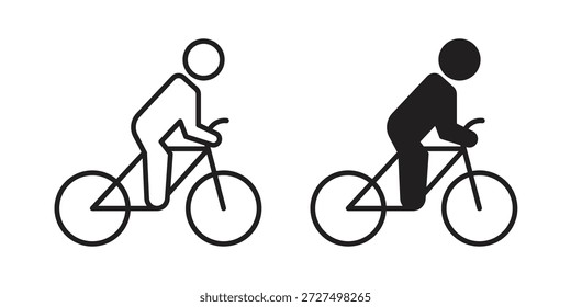 Icono de ciclismo diseña la colección para el móvil, ui, Web.