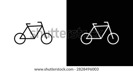 Biking icon lineart pictograms bundle