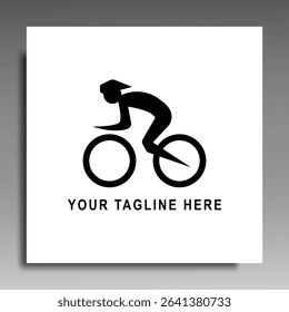 biking and icon vector design template. Illustrator vector with white background
