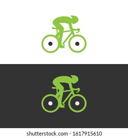 Biking, linear, stylish logo vector illustration of a high quality and modern Bicycle