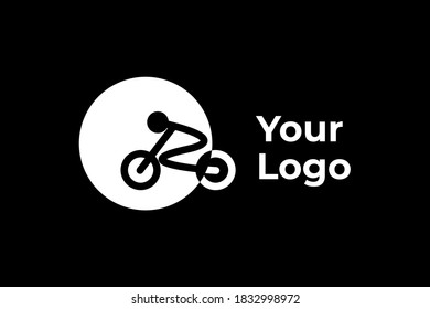 Biking, linear, stylish logo vector illustration of a high quality and modern Bicycle This vector design can be used for business, templates and more. easy to use and edit