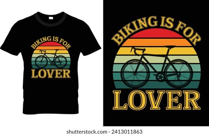 Biking is for lover t shirt design 