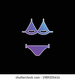 Bikini blue gradient vector icon