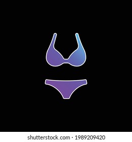 Bikini blue gradient vector icon