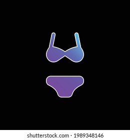 Bikini blue gradient vector icon