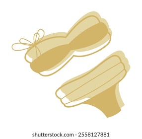 Bikini with bow color. Clip art for your projects.