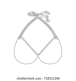 bikini bra icon