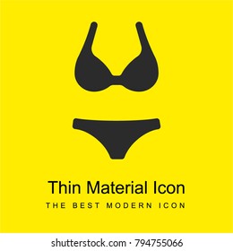 Bikini bright yellow material minimal icon or logo design