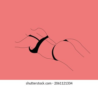 bikini clothing model suitable for use on the beach
