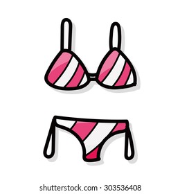 bikini color doodle