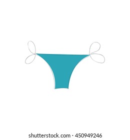 Bikini doodle icon illustration vector