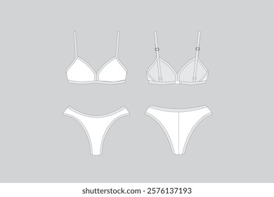 Bikini draw vector types of bikinis bikini vector beachwear drawing