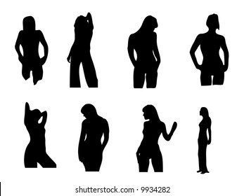 bikini girls illustration
