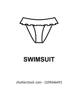 bikini icon. Element of summer clothes for mobile concept and web apps. Detailed bikini icon can be used for web and mobile. Premium icon on white background