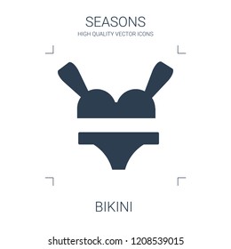 bikini icon. high quality filled bikini icon on white background. from seasons collection flat trendy vector bikini symbol. use for web and mobile