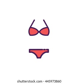Bikini Icon Illustration