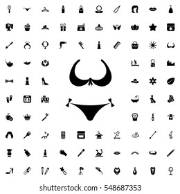 bikini icon illustration isolated vector