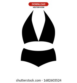 bikini icon or logo isolated sign symbol vector illustration. high quality black style vector icons.
