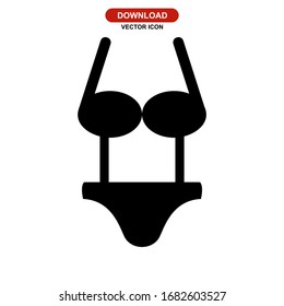 bikini icon or logo isolated sign symbol vector illustration - high quality black style vector icons
