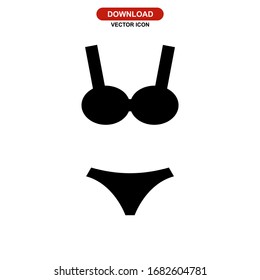 bikini icon or logo isolated sign symbol vector illustration - high quality black style vector icons
