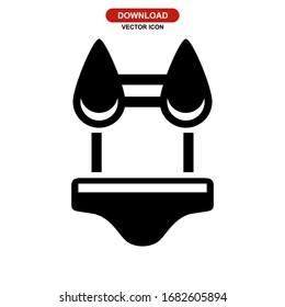 bikini icon or logo isolated sign symbol vector illustration - high quality black style vector icons
