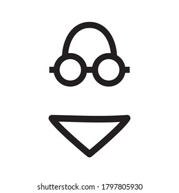bikini icon or logo isolated sign symbol vector illustration - high quality black style vector icons
