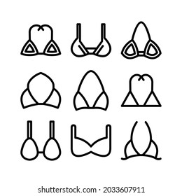 bikini icon or logo isolated sign symbol vector illustration - Collection of high quality black style vector icons

