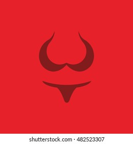 BIKINI ICON LOGO RED BACKGROUND