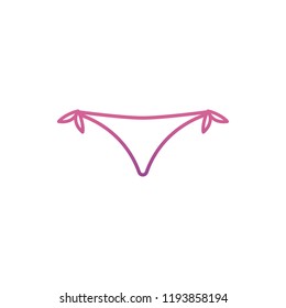 bikini icon in nolan style. One of Summer Clothes collection icon can be used for UI, UX