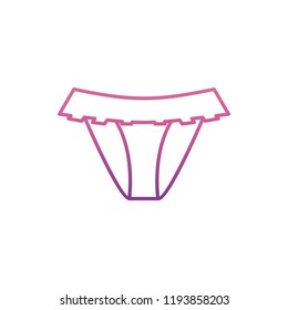 bikini icon in nolan style. One of Summer Clothes collection icon can be used for UI, UX