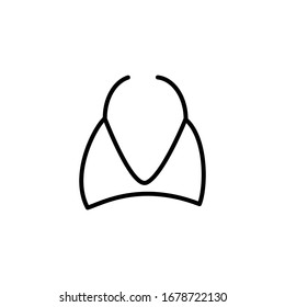 Bikini icon with outline style vector for your web design, logo, UI. illustration